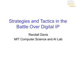 Strategies and Tactics in the Battle Over Content