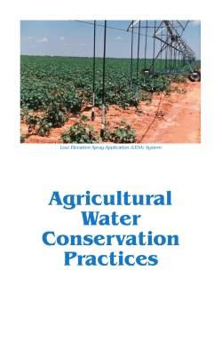 Agricultural Water Conservation Practices