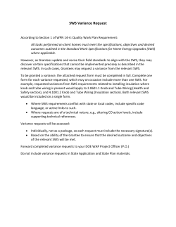SWS Variance Request Form