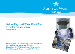 Delran Regional Water Plant Tour Investor