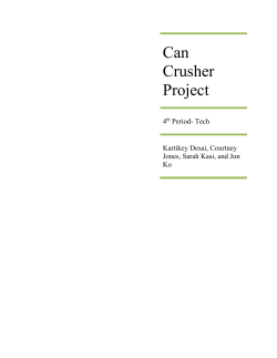 Can Crusher Project