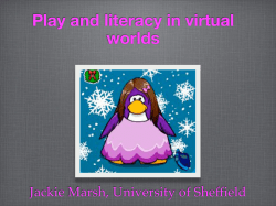 Play and literacy in virtual worlds