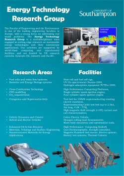 Energy Technology Research Group Energy Technology Research
