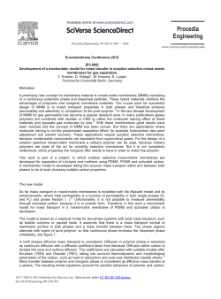 Development of a Mechanistic Model for Mass