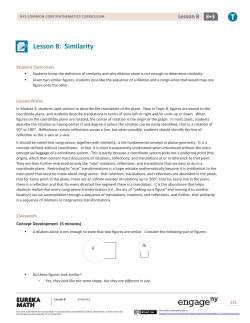 Lesson 8: Similarity