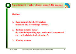 An optimized tracker design using CO2 cooling