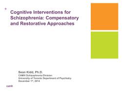 (2012). Cognitive Remediation for Individuals with Psychosis in a