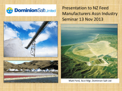 Matt Ford &ndash; Dominion Salt - New Zealand Feed Manufacturers