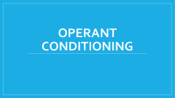 OperanT conditioning