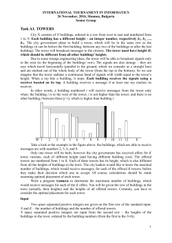Task A1. TOWERS