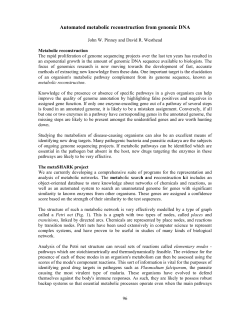 Automated metabolic reconstruction from genomic DNA