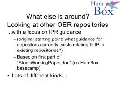 A brief look at other OER existing repositories