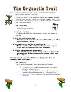 The Organelle Trail