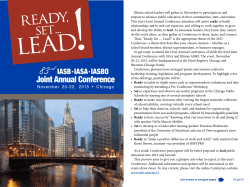 Joint Annual Conference of IASB/IASA/IASBO