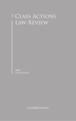 Class Actions Law Review