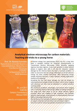 Analytical electron microscopy for carbon materials: Teaching