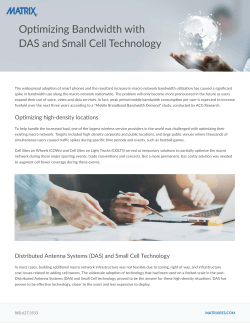 Optimizing high-density locations Distributed Antenna Systems