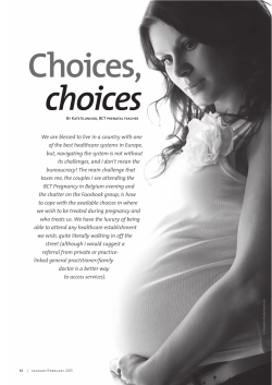 BCT Small Talk &ndash; Choices, choices