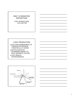 RAD 114 RADIATION PROTECTION X