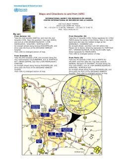 Maps and Directions to and from IARC