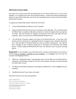 MimioTeach Firmware Update