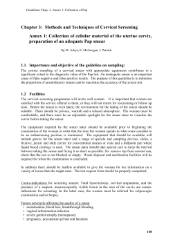 Chap 3, Annex 1 of 15.12.03 - the European Cancer Network