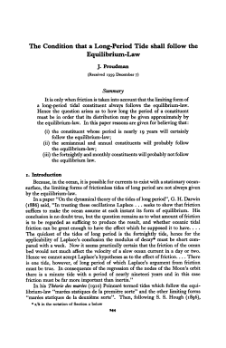 The Condition that a Long-Period Tide shall follow the Equilibrium
