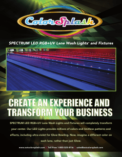 SPECTRUM LED RGB+UV Lane Wash Lights