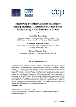 Measuring Potential Gains from Mergers among Electricity