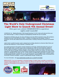 The World`s Only Underground Christmas Light Show to launch 4th