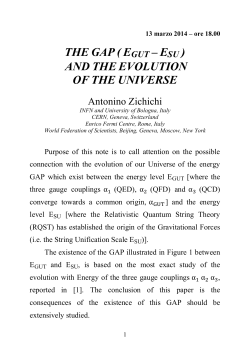 AND THE EVOLUTION OF THE UNIVERSE