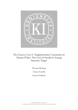 The Excess Cost of Supplementary Constraints in Climate Policy