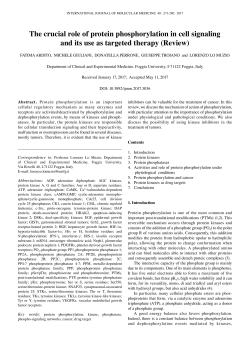 The crucial role of protein phosphorylation in cell signaling and its