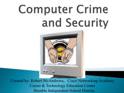 Computer Crime and Security