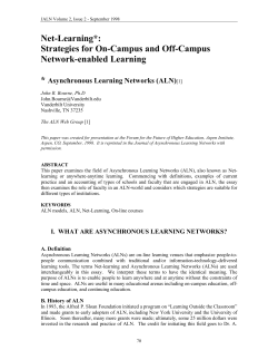 Strategies for On-Campus and Off-Campus Network