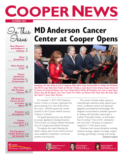 InThis Issue - Cooper University Health Care