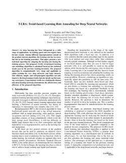 T-LRA: Trend-Based Learning Rate Annealing for