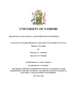 case study on radio frequency spectrum management in kenya