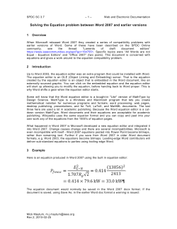 Solving the Word 2007 Equation problemrev2
