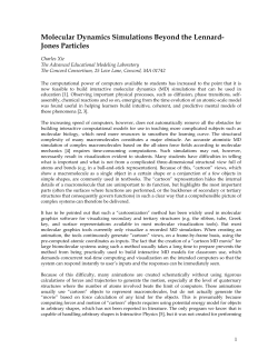 Molecular Dynamics Simulations Beyond the Lennard