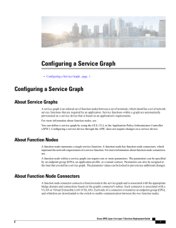 Configuring a Service Graph