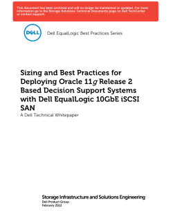 Sizing and Best Practices for Deploying Oracle