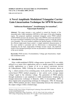 A Novel Amplitude Modulated Triangular Carrier Gain Linearization
