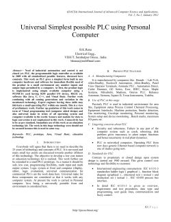 Universal Simplest possible PLC using Personal Computer