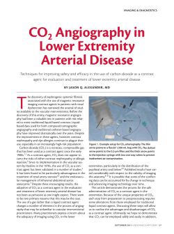 CO2 Angiography in Lower Extremity Arterial Disease