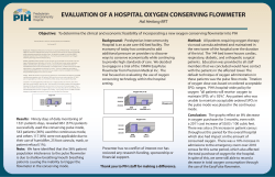 evaluation of a hospital oxygen conserving