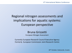 European perspective (IWC6 Presentation).++res