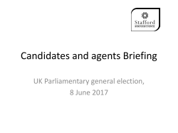 Candidates and agents Briefing