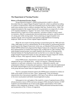 The Department of Nursing Practice