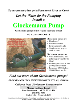 Glockemann Pump Brochure